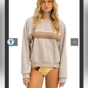 Limited Time: Aviator Nation Crew Sand Color 💗 Size Sm NWT